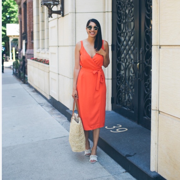 Everlane Japanese Go Weave Midi Wrap Dress - Picture 2 of 14